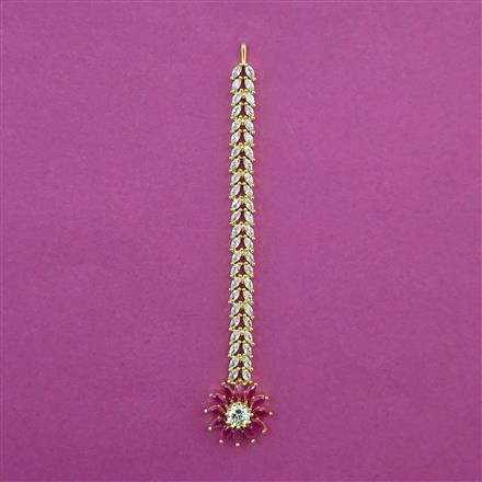 American Diamond Classic Tikka with 2 Tone Plating