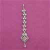 American Diamond Classic Tikka with Rhodium Plating