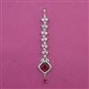 American Diamond Classic Tikka with Rhodium Plating
