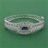 American Diamond Openable kada with Rhodium Plating