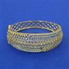 American Diamond Broad Kada with 2 Tone Plating