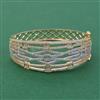 American Diamond Broad Kada with 2 Tone Plating
