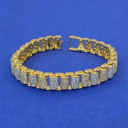 American Diamond Classic Bracelet with 2 Tone Plating