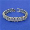 American Diamond Classic Bracelet with Rhodium Plating