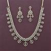 American Diamond Classic Necklace with Rhodium Plating 2 Tone Plating Mehndi Plating Carat Plating