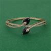 American Diamond Openable kada with Mehndi Plating