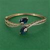 American Diamond Openable kada with Mehndi Plating