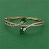 American Diamond Openable kada with Mehndi Plating
