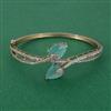 American Diamond Openable kada with Mehndi Plating
