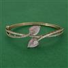 American Diamond Openable kada with Mehndi Plating