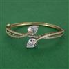 American Diamond Openable kada with Mehndi Plating