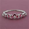 American Diamond Openable kada with Rhodium Plating