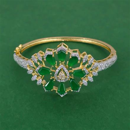 American Diamond Openable kada with 2 Tone Plating
