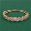 American Diamond Openable kada with Rhodium Plating 2 Tone Plating Mehndi Plating