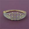 American Diamond Openable kada with Rhodium Plating 2 Tone Plating Mehndi Plating