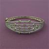American Diamond Openable kada with Rhodium Plating 2 Tone Plating Mehndi Plating