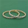 American Diamond Delicate Bangles with 2 Tone Plating