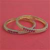 American Diamond Classic Bangles with 2 Tone Plating