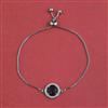 American Diamond Adjustable Bracelet with Rhodium Plating