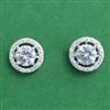 American Diamond Tops with Rhodium Plating 2 Tone Plating
