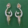 American Diamond Long Earring with Carat Plating