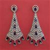 American Diamond Long Earring with Rhodium Plating