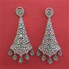 American Diamond Long Earring with Rhodium Plating