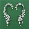 American Diamond Earcuff with Rhodium Plating Carat Plating