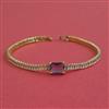 American Diamond Classic Bracelet with Gold Plating