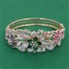 American Diamond Broad Kada with Carat Plating