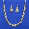 American Diamond Delicate Necklace with 2 Tone Plating