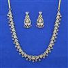 American Diamond Delicate Necklace with 2 Tone Plating