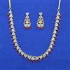 American Diamond Delicate Necklace with 2 Tone Plating