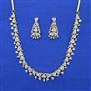 American Diamond Delicate Necklace with 2 Tone Plating