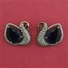 American Diamond Birds Earring with Mehndi Plating