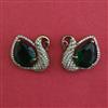 American Diamond Birds Earring with Mehndi Plating