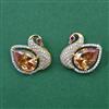 American Diamond Birds Earring with 2 Tone Plating