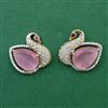 American Diamond Birds Earring with 2 Tone Plating