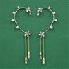 American Diamond Earcuff with Rhodium Plating 2 Tone Plating Mehndi Plating
