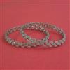 American Diamond Classic Bangles With Rhodium Plating