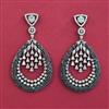 American Diamond Classic Earring with Black Plating