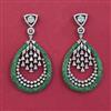 American Diamond Classic Earring with Black Plating