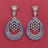 American Diamond Classic Earring with Black Plating