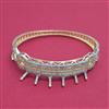 American Diamond Openable kada with Rhodium Plating 2 Tone Plating