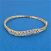 American Diamond Delicate Kada with Rhodium Plating 2 Tone Plating