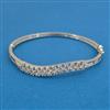 American Diamond Delicate Kada with Rhodium Plating 2 Tone Plating