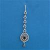 American Diamond Classic Tikka with Rhodium Plating