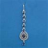 American Diamond Classic Tikka with Rhodium Plating