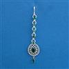 American Diamond Classic Tikka with Rhodium Plating