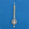American Diamond Classic Tikka with Rhodium Plating 2 Tone Plating Mehndi Plating
